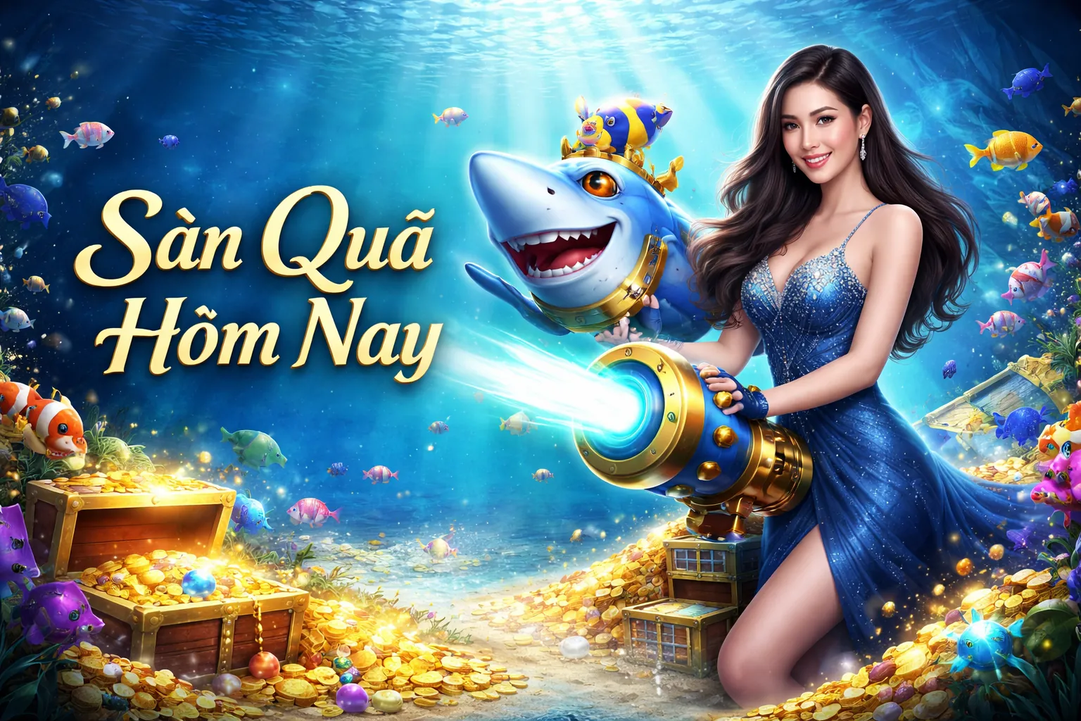 Đồ họa 3D sống động của f1680 APK Bắn Cá